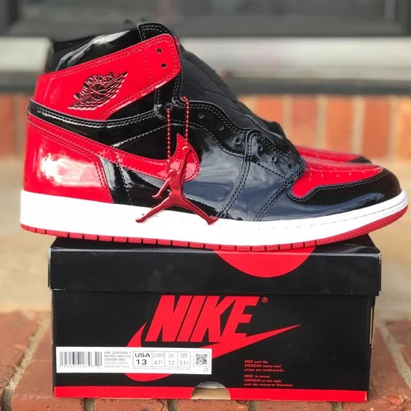 Air Jordan Retro 1 OG Patent Bred / Banned Size 8.5, 9, 11 - Picture 2 of 16